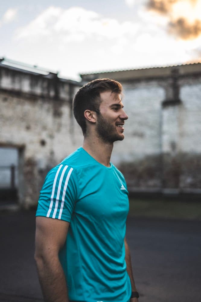 Micah Walker — exercise science coach, outdoors at golden hour